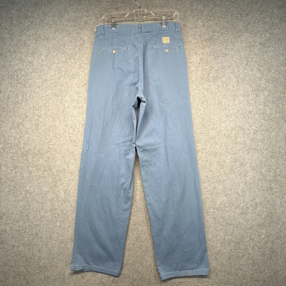 Vintage Polo Ralph Lauren Blue Pants 32x34 (Fits 31x33) Double Pleated Baggy 90s